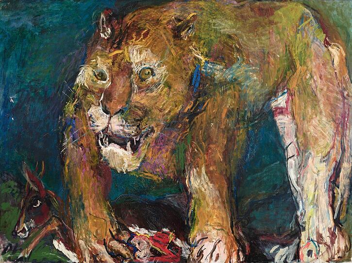 Oskar Kokoschkas „Tigerlöwe“ von 1926 kommt aus dem Wiener Belvedere.