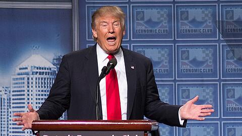"Amerikanisierung, nicht Globalisierung, das wird unser neues Credo sein", sagt der republikanische Präsidentschaftskandidat Donald Trump. Foto: Elaine Cromie