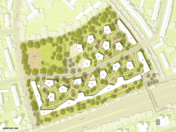 Der Lageplan des Projekts Ludlstraße.