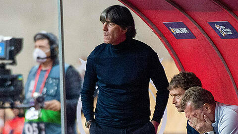 Jogi Löw während des Spiels der deutschen Nationalmannschaft gegen Spanien