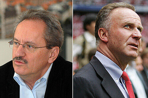 OB Ude (links) reagierte von Mykonos aus auf die Kritik von Bayern-Boss Rummenigge.