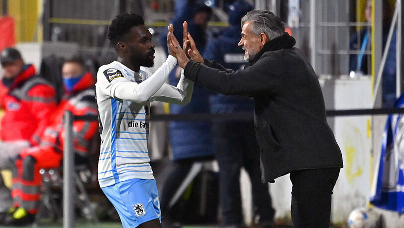 Seltenes Glücksgefühl: Jo Boyamba rettete im Duell mit Tabellenführer Elversberg den Sechzgern ein 1:1.