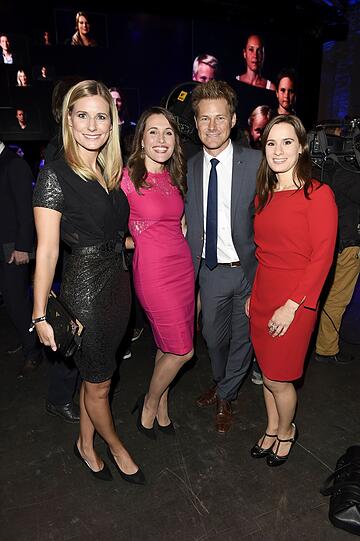 Die Sky Sport News HD-Moderatoren Marlen Neuenschwander, Birgit Nössing, Gregor Teicher und Karolin Oltersdorf