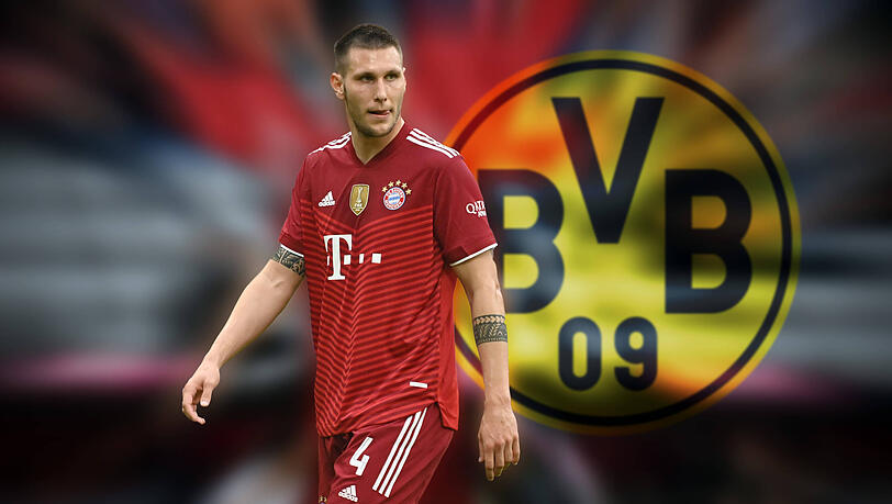 Schwarz-gelb statt rot: Niklas Süle unterschreibt bei der Konkurrenz in Dortmund. (Fotomontage)