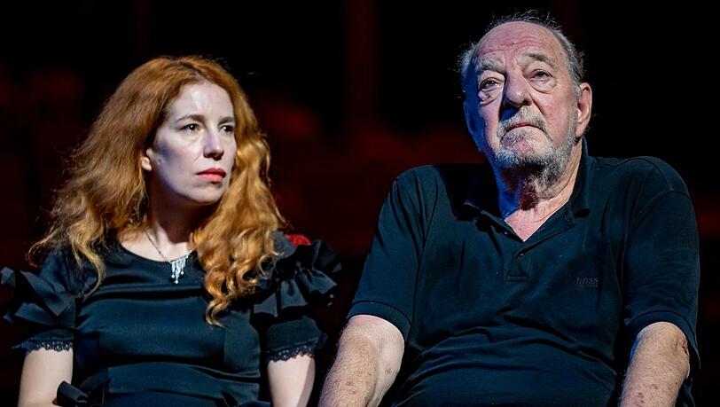 Ralph Siegel mit Laura Siegel in Duisburg.