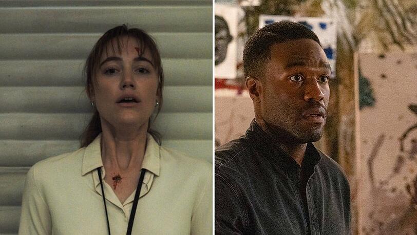 Pure Verzweiflung: Maika Monroe bekam es 2024 mit dem Killer "Longlegs" zu tun, Yahya Abdul-Mateen II sah sich drei Jahre zuvor mit dem "Candyman" konfrontiert. Pure Verzweiflung: Maika Monroe bekam es 2024 mit dem Killer "Longlegs" zu tun, Yahya Abdul-Mateen II sah sich drei Jahre zuvor mit dem "Candyman" konfrontiert.