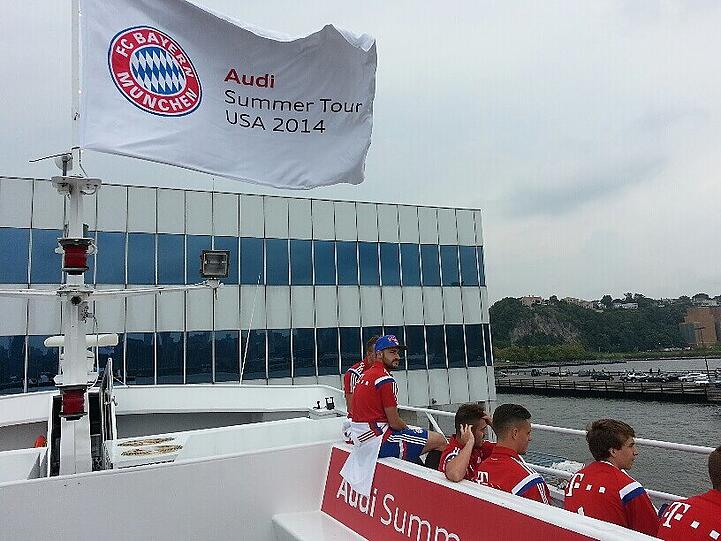 Weitere Bilder der Sightseeing-Tour des FC Bayern München.