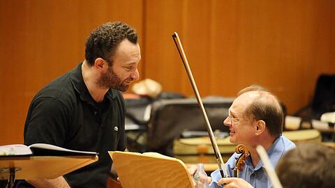 Kirill Petrenko bei der Probe im Orchesterproberaum des Nationaltheaters.