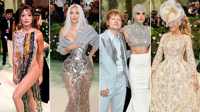 Bei der Met Gala 2024 zeigen die Promi-Gäste gerne ihre modische Seite.