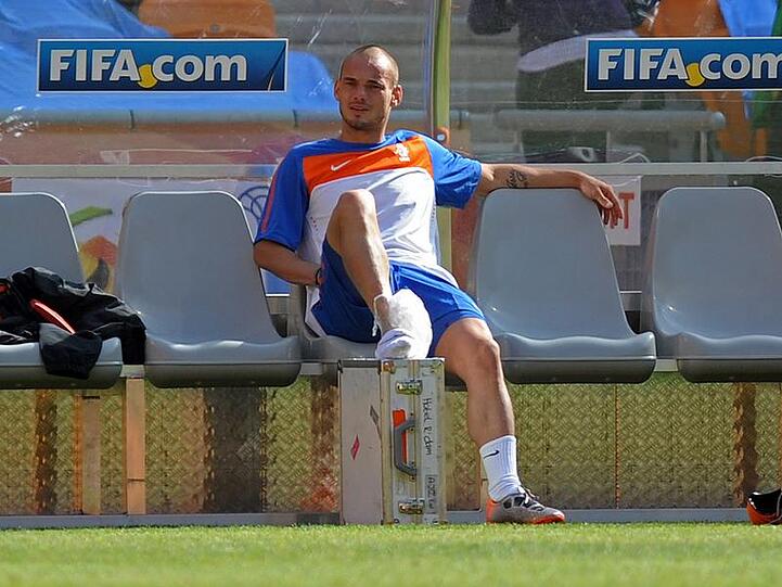 Wesley Sneijder hat Respekt vor der Leistung der DFB-Elf.