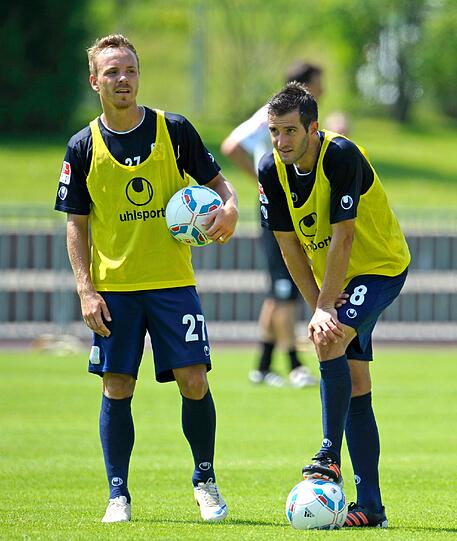 Arne Feick und Maxi Nicu pusten durch.