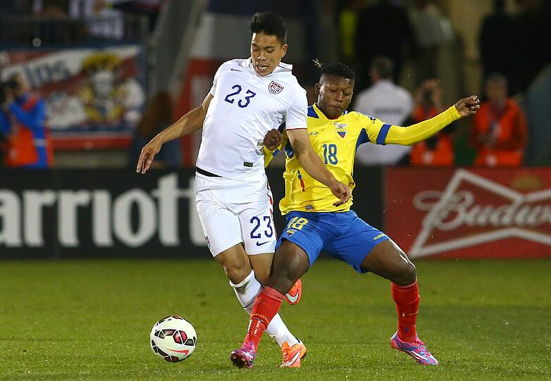 Bobby Wood durfte im Test gegen Ecuador (1:1) ran: Der Löwen-Stürmer in der 22. Minute von Coach Jürgen Klinsmann für den am Knie verletzten Joe Gyau eingewechselt.