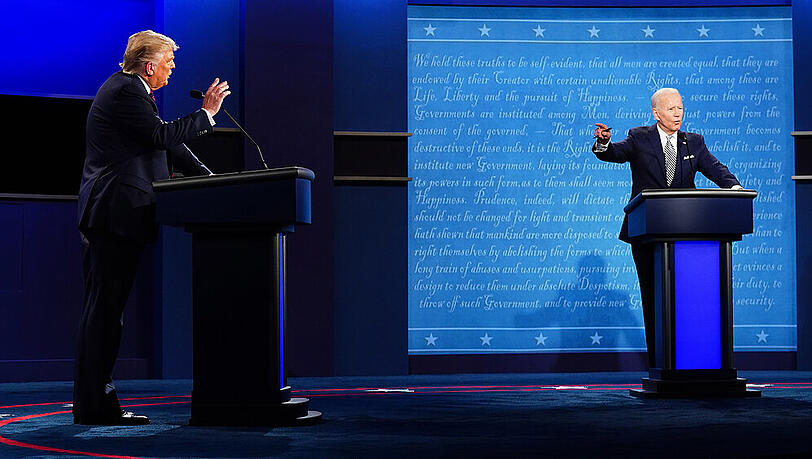 Donald Trump und Joe Biden (re.) kämpfen um das US-Präsidentenamt. Donald Trump und Joe Biden (re.) kämpfen um das US-Präsidentenamt.