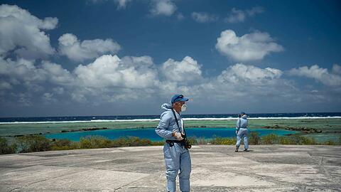 Die Marshallinseln waren einst ein Paradies - aber die US-Atomtests machten viele Inseln unbewohnbar.