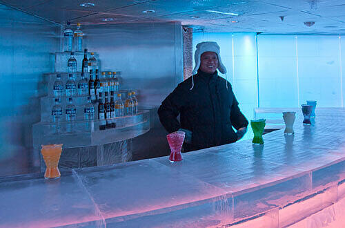 Icebar auf der Norwegian Epic, Foto: Neumeier