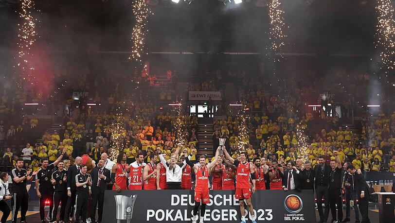 Die Bayern gewannen zum vierten Mal den deutschen Pokal.