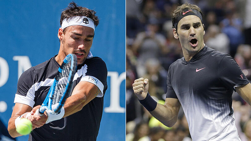 Fabio Fognini droht im schlimmsten Fall sogar eine Geldstrafe in Höhe von 250.000 Dollar. Roger Federer (rechts) überzeugte nach zwei Fünf-Satz-Erfolgen erstmals im Turnierverlauf und machte damit das Duell mit dem Augsburger Philipp Kohlschreiber perfekt.