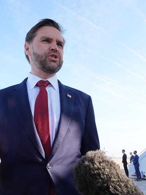 Die US-Delegation wird von Vizepr&auml;sident JD Vance angef&uuml;hrt.