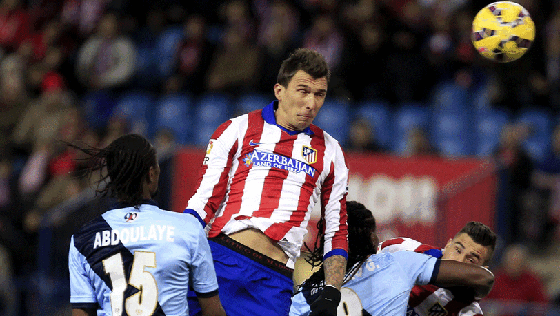 Mario Mandzukic hat bei Atletico Madrid zu neuen Höhenflügen angesetzt. Mario Mandzukic hat bei Atletico Madrid zu neuen Höhenflügen angesetzt.