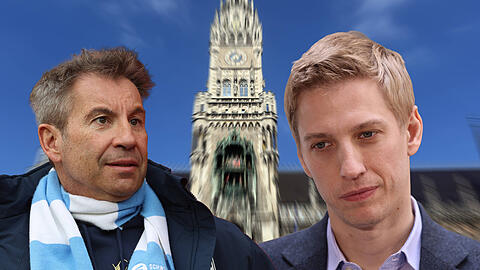 Gernot Mang, Pr&auml;sident TSV 1860 M&uuml;nchen  li. und Dominik Krause, Oberb&uuml;rgermeister der Stadt M&uuml;nchen re. die sich Morgen zu einem Treffen im M&uuml;nchner Rathaus verabredet haben.