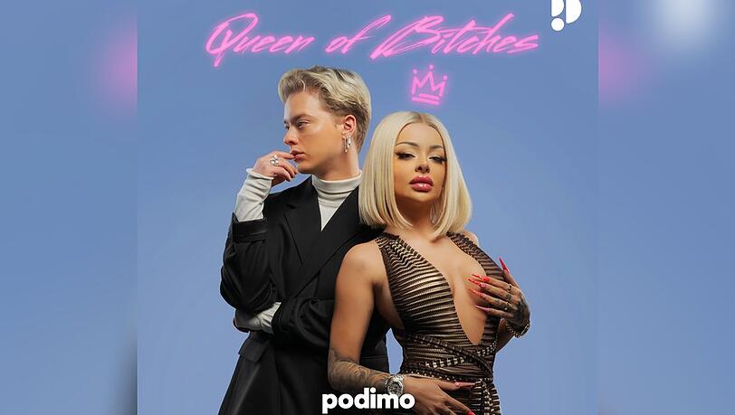 Die Stimme von Katja Krasavice ist nun auch in ihrem Podcast "Queen of Bitches" zu hören.