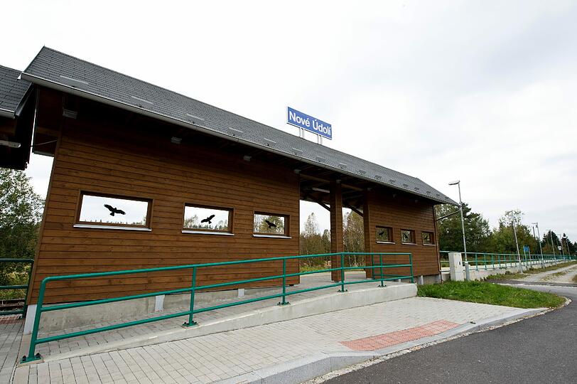 Der Grenzbahnhof Nové Údolí auf der tschechischen Seite der Grenze. Von Bayern aus ist er mit dem Auto jetzt nicht mehr direkt erreichbar.