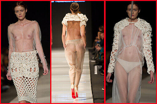 Ist das der neue Nackt-Trend? Bei der Fashion Week in Polen präsentieren Models transparente Mode - sehen Sie hier die besten Bilder.