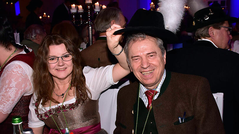 Bester Stimmung: Günther Sigl (Spider Murphy Gang) mit Doris.