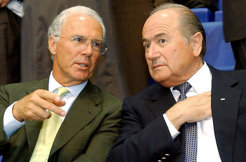Franz Beckenbauer und Sepp Blatter