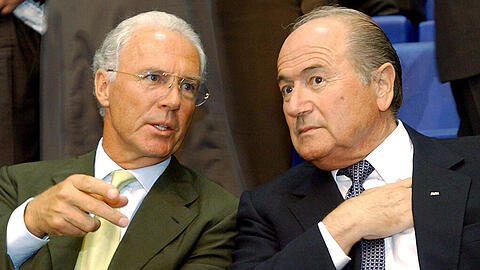 Franz Beckenbauer und Sepp Blatter
