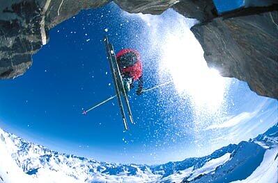 Skifahren am Gemsstock in Andermatt