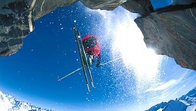 Skifahren am Gemsstock in Andermatt Skifahren am Gemsstock in Andermatt