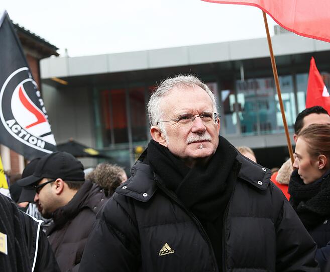 Unter den Demonstranten war auch Münchens SPD-Chef Hans-Ulrich Pfaffmann.