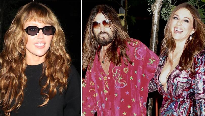 Miley Cyrus erhielt bei ihrer Filmpremiere in London familiären Beistand durch Papa Billy Ray Cyrus und dessen Freundin Elizabeth Hurley.
