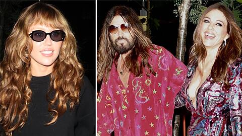 Miley Cyrus erhielt bei ihrer Filmpremiere in London familiären Beistand durch Papa Billy Ray Cyrus und dessen Freundin Elizabeth Hurley.