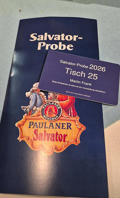 Nur mit dieser Karte d&uuml;rfen G&auml;ste wieder zur Starkbierprobe auf dem Nockherberg eingelassen werden.