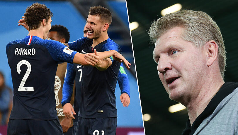 Stefan Effenberg sieht die bisherigen Bayern-Neuzugänge Benjamin Pavard (li.) und Lucas Hernández kritisch. Stefan Effenberg sieht die bisherigen Bayern-Neuzugänge Benjamin Pavard (li.) und Lucas Hernández kritisch.
