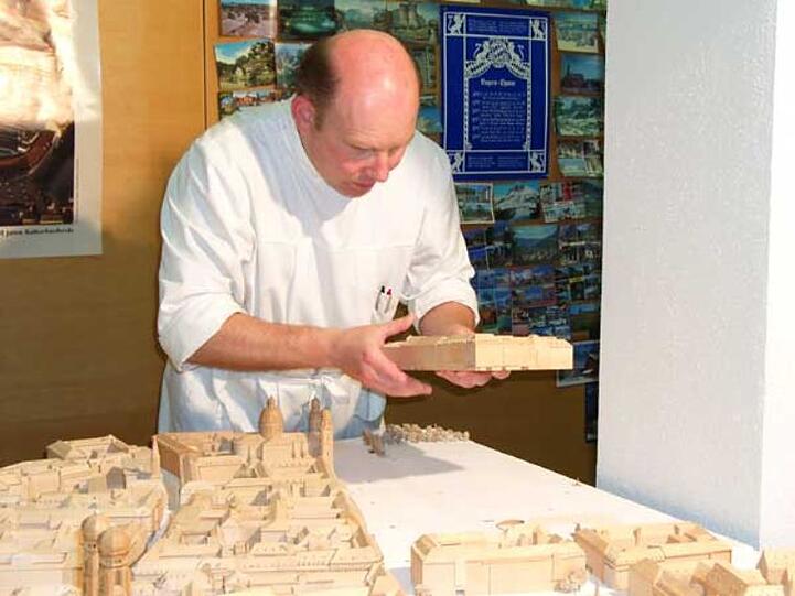 Das Altstadtmodell - eine Miniaturstadt aus Holz.