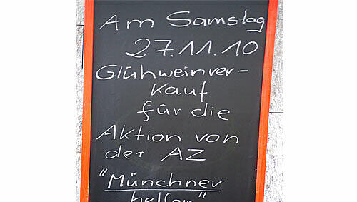 Die Unterstützung für die AZ-Aktion wird schon jetzt in der „Neuhauser Wohnküche“ publik gemacht. Die Unterstützung für die AZ-Aktion wird schon jetzt in der „Neuhauser Wohnküche“ publik gemacht.
