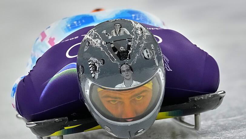 Darf seinen besonderen Helm bei Olympia nicht mehr tragen: Der Ukrainer Wladyslaw Heraskewytsch.