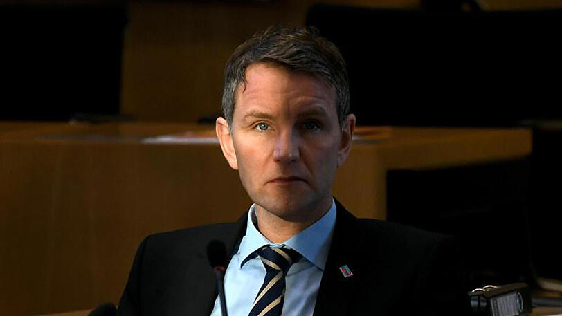 Der Thüringer AfD-Chef Björn Höcke im Plenarsaal des Landtages in Erfurt.