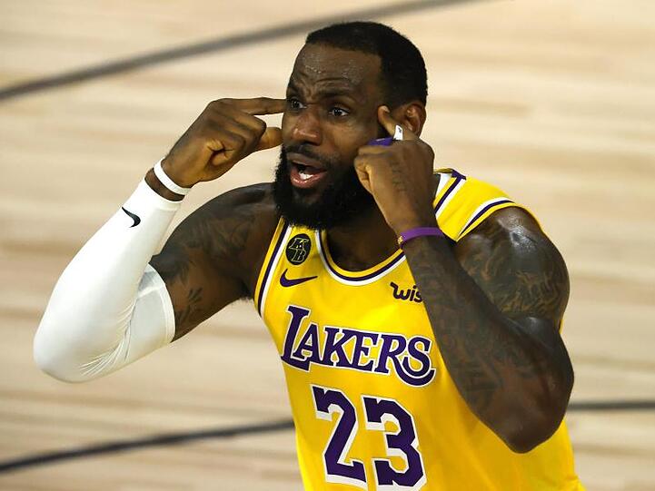 LeBron James von den Los Angeles Lakers ist der Superstar der NBA.