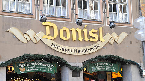 Bald zu? Der Eingang zum Donisl.