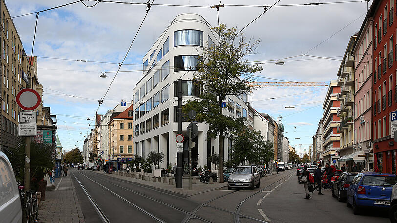 Von wegen runtergekommen: Moderne Architektur an der Dachauer Straße.
