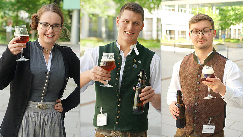 Nachwuchs der Münchner Brauer: Theresa Seidl, Florian Eder und Michael Schleicher.