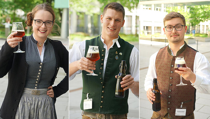 Nachwuchs der Münchner Brauer: Theresa Seidl, Florian Eder und Michael Schleicher. Nachwuchs der Münchner Brauer: Theresa Seidl, Florian Eder und Michael Schleicher.