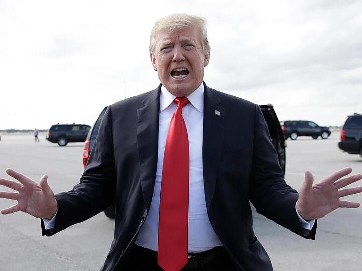 Sieht sich in der Russland-Affäre vollständig entlastet: US-Präsident Donald Trump.