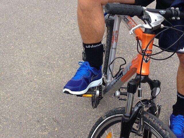 Handy in der Socke: Florian Hinterberger