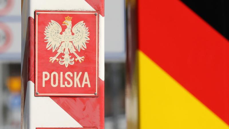 Grenzpfähle an einem ehemaligen Grenzübergang zwischen Deutschland und Polen. Grenzpfähle an einem ehemaligen Grenzübergang zwischen Deutschland und Polen.