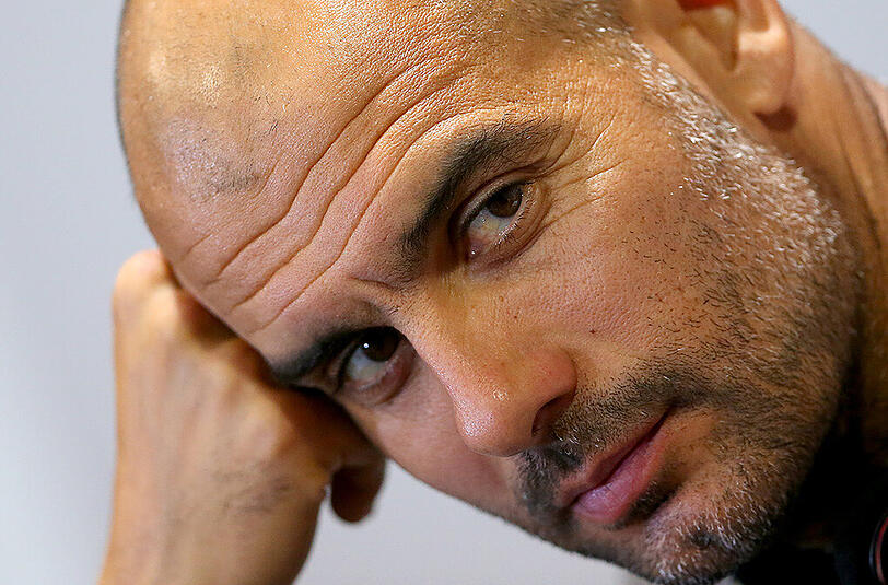 Trainer mit Selbstzweifeln: Pewp Guardiola vor dem Supercup-Duell gegen den VfL Wolfsburg.